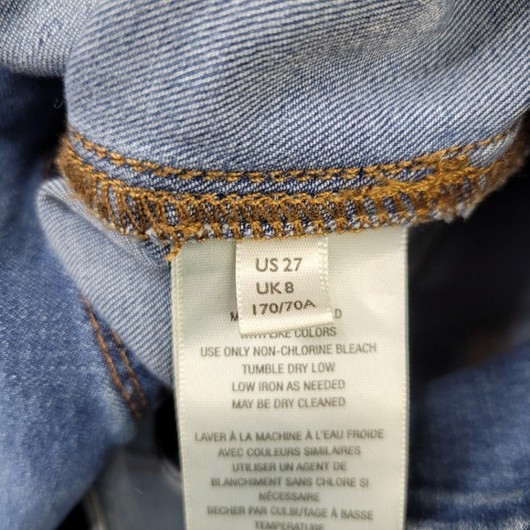 Free People We The Free Jeans Venice Beach Flare Jeans 27 Pull On Crossover NEW - Picture 4 of 12